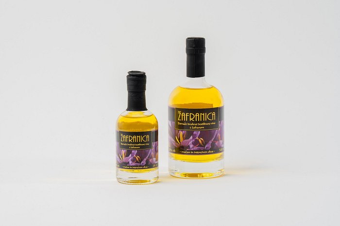 Žafranica - homemade double-distilled wine with saffron